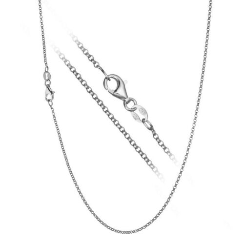 925 Sterling Silver Italian Rolo Link Cable Chain Necklace Choose Width & Length