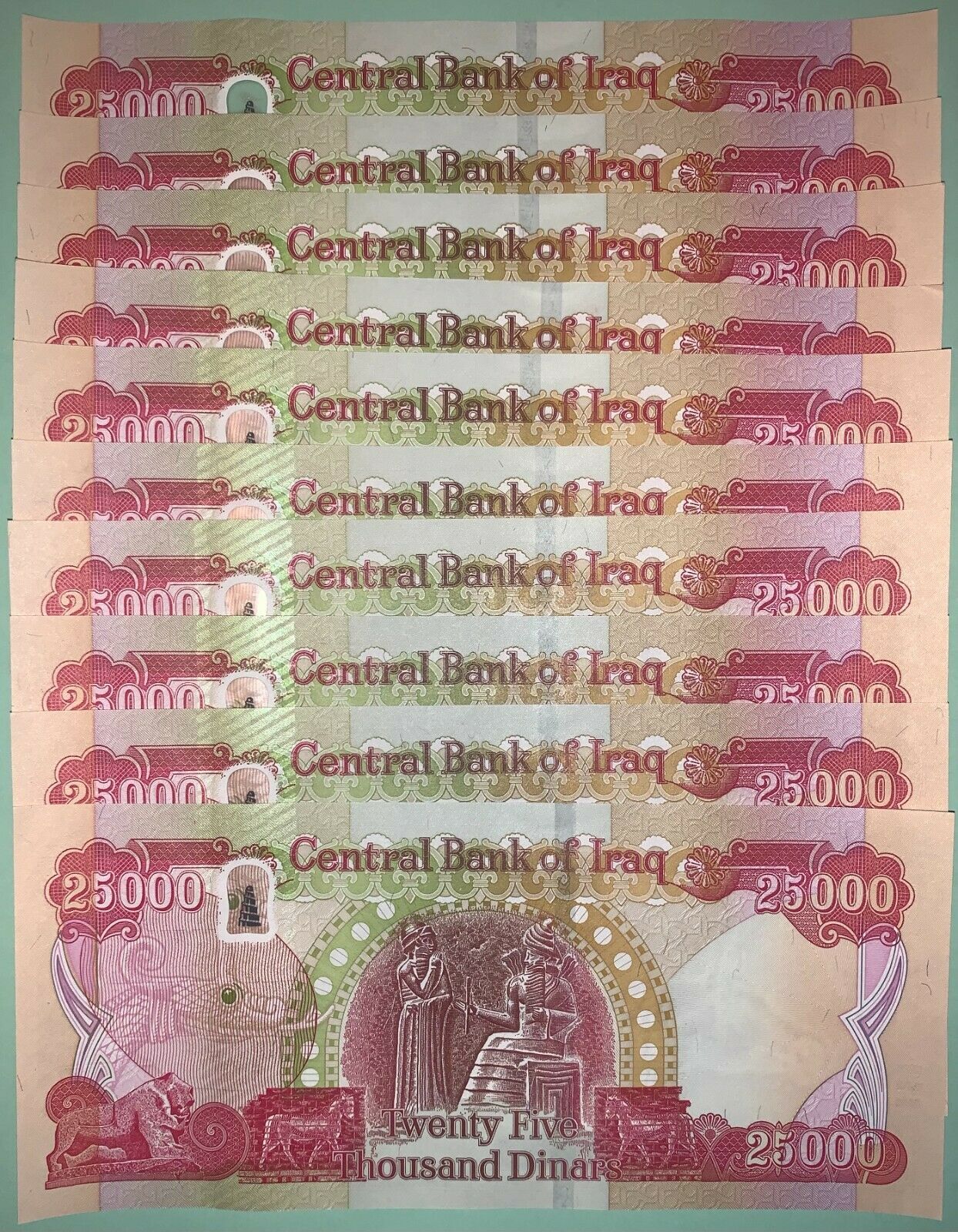 1,000,000 New Iraqi Dinar - 2020 - 40 X 25,000 Iqd - 1 Million In New Iraq Money