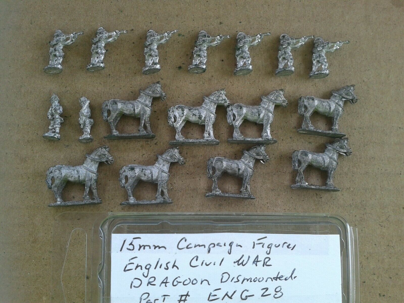 15mm Campaign Figures English Civil War Dismounted Dragoons
