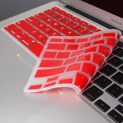 Red Keyboard Cover Skin Protector For Macbook Air 13