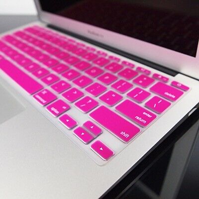 Hot Pink Silicone Keyboard Cover For Macbook Air 11"