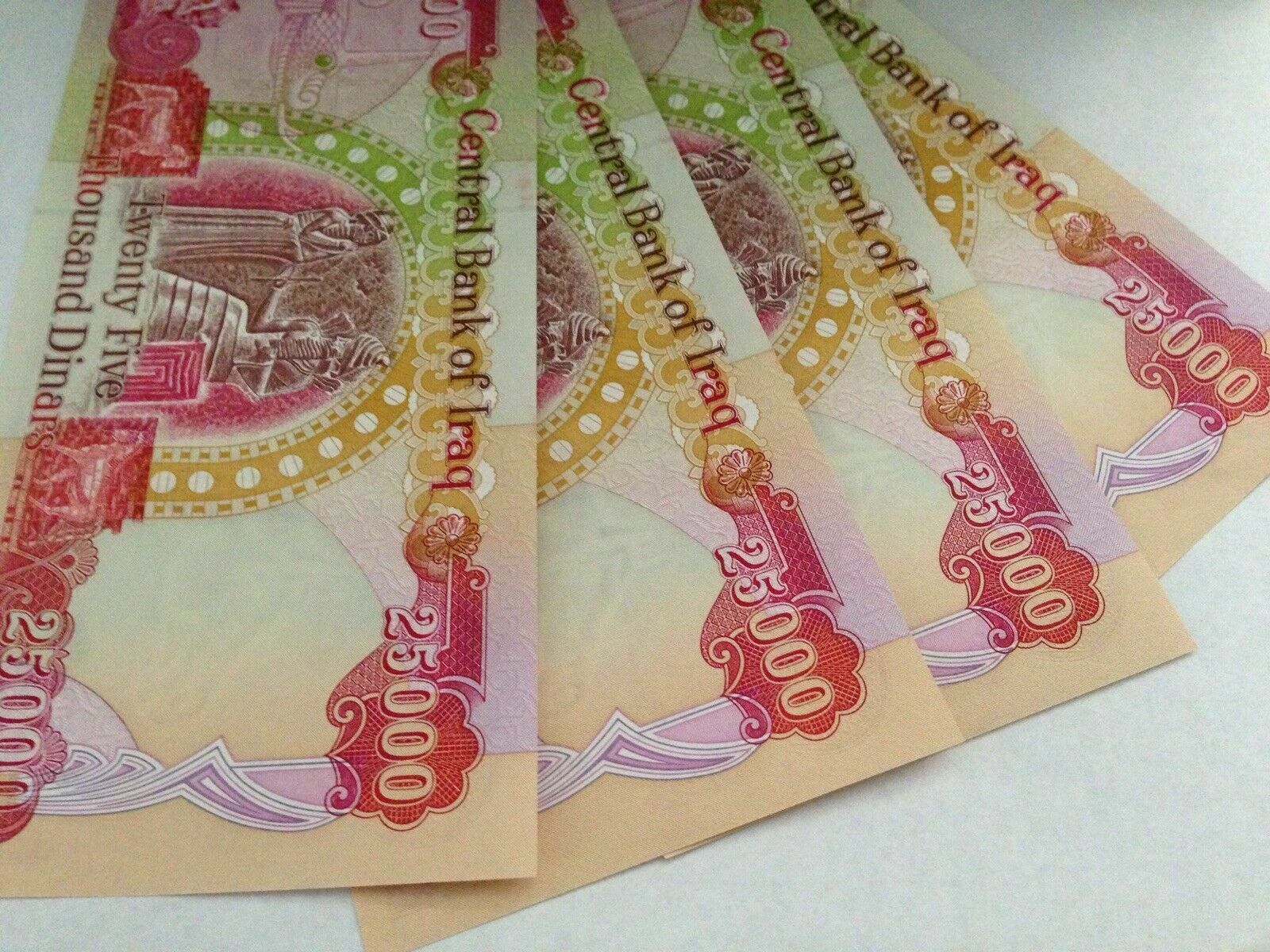 Buy 100000 Iqd | Uncirculated Iraqi Dinar | 25000 25k | Iraq Currency & Money