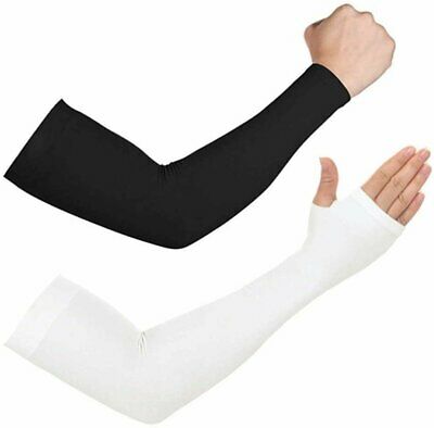 1 Pair Cooling Arm Sleeves Cover Uv Sun Protection Outdoor Sports For Men Women