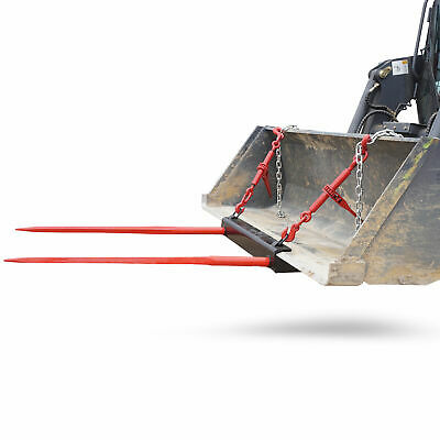Titan Attachments Universal Bucket Dual Hay Spears 43 In.